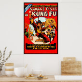 Comic Nr. 1 Erstausgabe - Savage Fists von Kung Fu Poster (Küche)