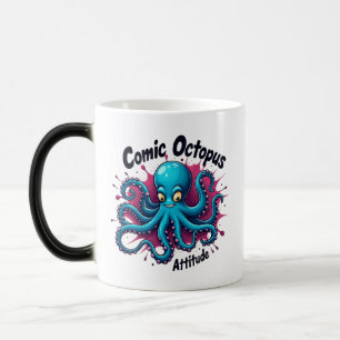 Comic Octopus: Spaß & Quirky Seebad Höhe Verwandlungstasse