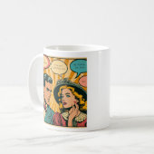 Comic Paar lustige ADD Kaffeetasse (Vorderseite Links)