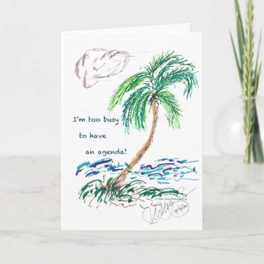 "Comic Palm #2"/"Agenda #1" Karte (Vorderseite)