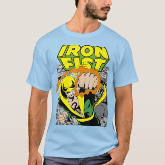 Comic-Panel-Art-Punch von Marvel Iron Fist T-Shirt