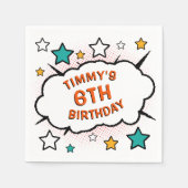 Comic PARTY buchen! Servietten (Vorderseite)