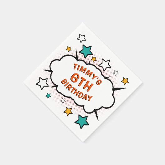 Comic PARTY buchen! Servietten (Ecke)