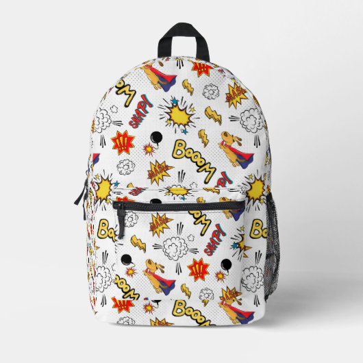 Comic Pattern  Bedruckter Rucksack (Vorderseite)