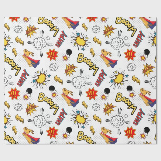 Comic Pattern Geschenkpapier (Flach)