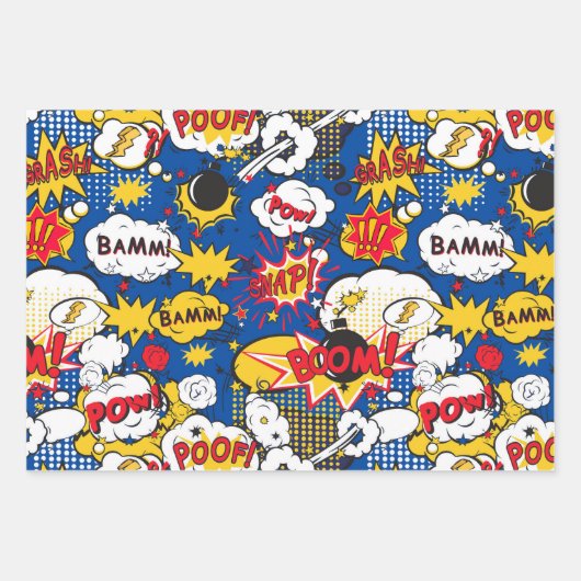 Comic Pattern  Geschenkpapier Set (Vorderseite)