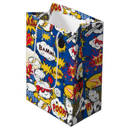 Comic Pattern Gift Bag Mittlere Geschenktüte
