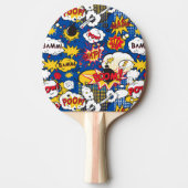 Comic Pattern Ping Pong Paddle Tischtennis Schläger (Vorderseite)