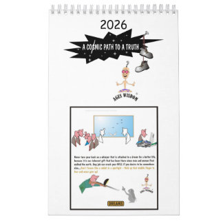 Comic-Pfad zu einem bestärkenden Wahrheitskalender Kalender