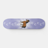 Comic-Pferd Skateboard (Horizontal)