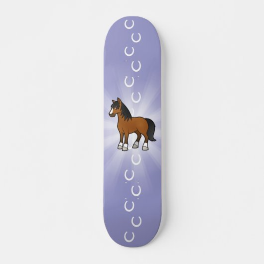 Comic-Pferd Skateboard (Vorne)