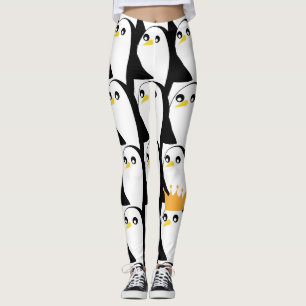 Comic Pinguin: Schwarz-weiß Vintag Leggings