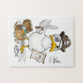 Comic Pirate Bird Treasure Hunt Puzzle (Horizontal)