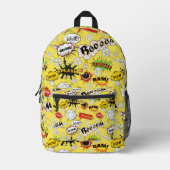 Comic Pop Art Bedruckter Rucksack (Vorderseite)