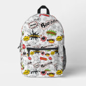 Comic Pop Art Bedruckter Rucksack (Vorderseite)
