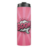 Comic Pop Art BOOM! Thermosbecher (Vorderseite)