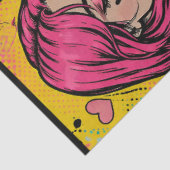 Comic Pop Art Decoupage Paper Love Strength Hope  Seidenpapier (Ausschnitt)