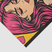 Comic Pop Art Decoupage Paper Love Strength Hope  Seidenpapier (Ausschnitt)