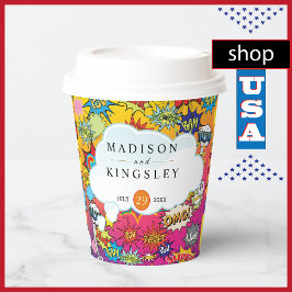 Comic Pop Art 💥 🎨 Hochzeit Graffiti Pappbecher