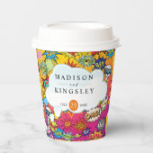 Comic Pop Art 💥 🎨 Hochzeit Graffiti Pappbecher (Vorderseite)