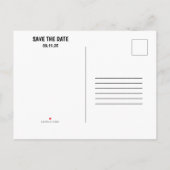 Comic Pop Art 💥 🎨 Hochzeit Graffiti Save the Dat Ankündigungspostkarte (Rückseite)