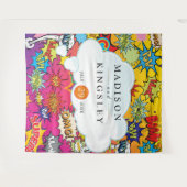 Comic Pop Art 💥 🎨 Hochzeit Graffiti Wandteppich (Vorderseite (Horizontal))