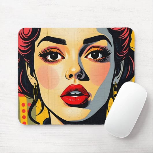 Comic Pop Art Mouse Pad Mousepad (Mit Mouse)