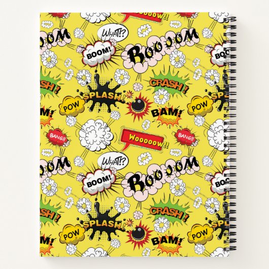 Comic Pop Art Notizblock (Rückseite)