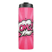 Comic Pop Art OMG! Thermosbecher (Vorderseite)