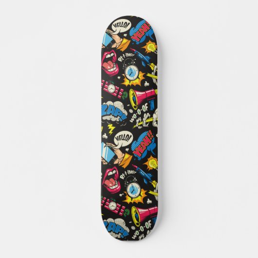 Comic Pop Art Skateboard (Vorne)