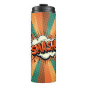Comic Pop Art SMASH! Thermosbecher (Vorderseite)
