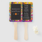 Comic Pop Art Speech Bubble Wedding Hand Fan Fächer (Vorne und Hinten)