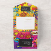 Comic Pop Art 💥 Sprechblase Hochzeit Graffiti All In One Einladung (Außenbereich)