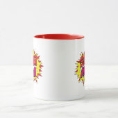 Comic Pop Art Super Mama Tasse (Zentrum)