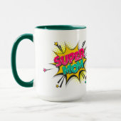 Comic Pop Art Super Mama Tasse (Links)