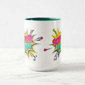 Comic Pop Art Super Mama Tasse (Zentrum)