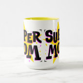Comic Pop Art Super Mama Tasse (Zentrum)
