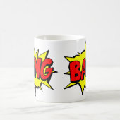 Comic Pop Art Yellow BANG Neuartiges Funny Kaffeetasse (Mittel)