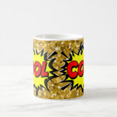 Comic Pop Art Yellow COOL Novelle Funny Coffee Kaffeetasse (Mittel)