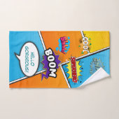 Comic Pop Kunst Badhandtuch Set (Handtuch)