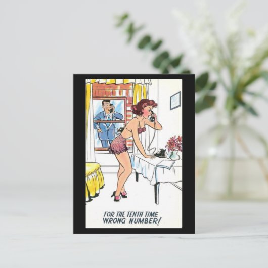 Comic Postkarte (Stehend Vorderseite)