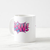 Comic Pow! Kaffeetasse (Vorderseite Links)