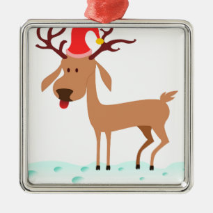 Comic-Rentiere Ornament Aus Metall