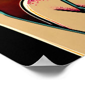 Comic Retro Pinup Giro del Malcantone Poster (Ecke)