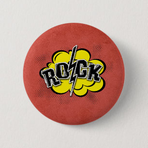 Comic-Rock-Abbildung Button