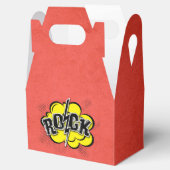 Comic-Rock-Abbildung Geschenkschachtel (Geöffnet)