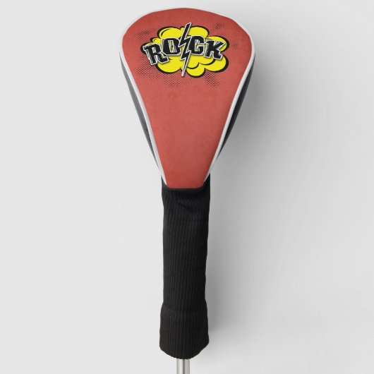 Comic-Rock-Abbildung Golf Headcover (Vorderseite)