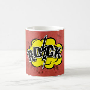 Comic-Rock-Abbildung Kaffeetasse