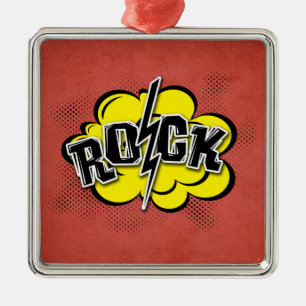 Comic-Rock-Abbildung Ornament Aus Metall