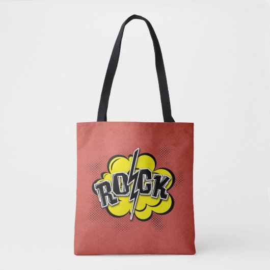 Comic-Rock-Abbildung Tasche (Vorderseite)